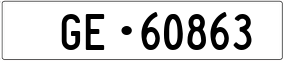 Trailer License Plate